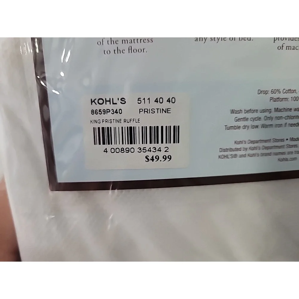 Home‎ Classics King Bed Ivory Bedskirt 78